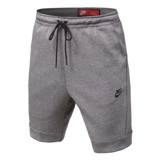 Nike Alphabet Logo Printing Lacing Loose Shorts Gray 805161-091