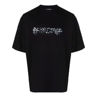 Balenciaga Slime Logo T-Shirt Medium-Fit 'Black' 612966TLVF11069