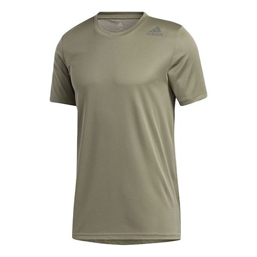 adidas Soccer/Football Training Sports Round Neck Short Sleeve Green FM2101