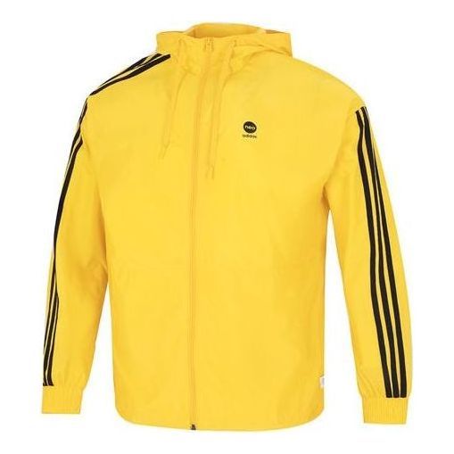 adidas Neo Essentials Windbreaker Jackets 'Yellow' HN6627