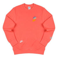 Nike Sportswear x French Terry Round Neck Pullover 'Orange Red' DJ6915-814