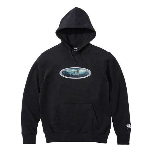 Supreme Week 9 x The North Face Lenticular Mountains Hooded Sweatshirt 'Black White' SUP-FW21-265