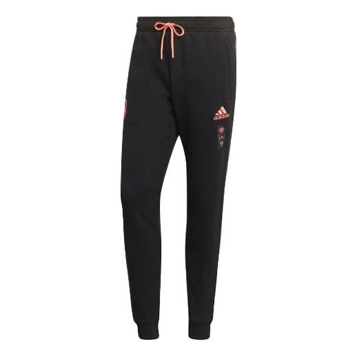 adidas Juve Lny Pnt limited Juventus Embroidered team logo Soccer/Football Sports Pants Black H67140