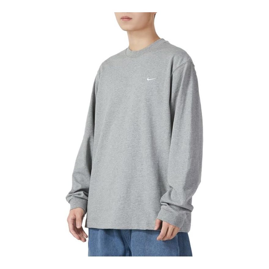 Nike Solo Swoosh Crew Sweatshirt 'Light Grey' DX0885-063
