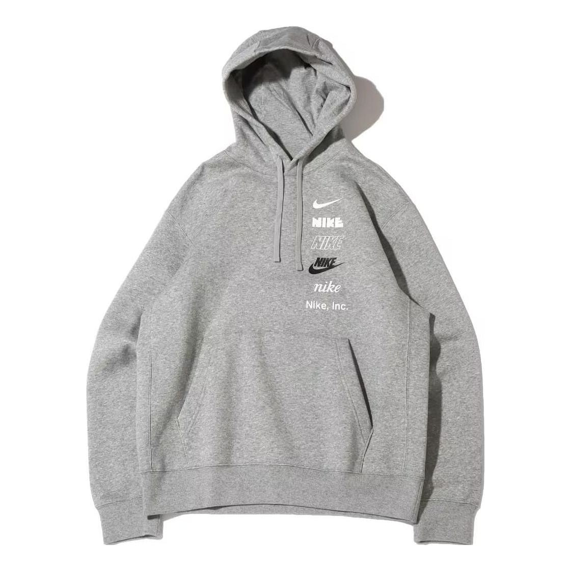 Nike Club Fleece Pullover Hoodie 'Grey' DX0784-063