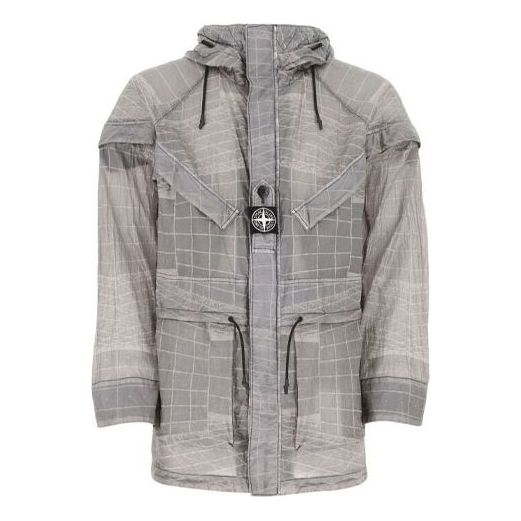 STONE ISLAND Waffen Reflective Windbreaker 'Grey' 741542999-V0063