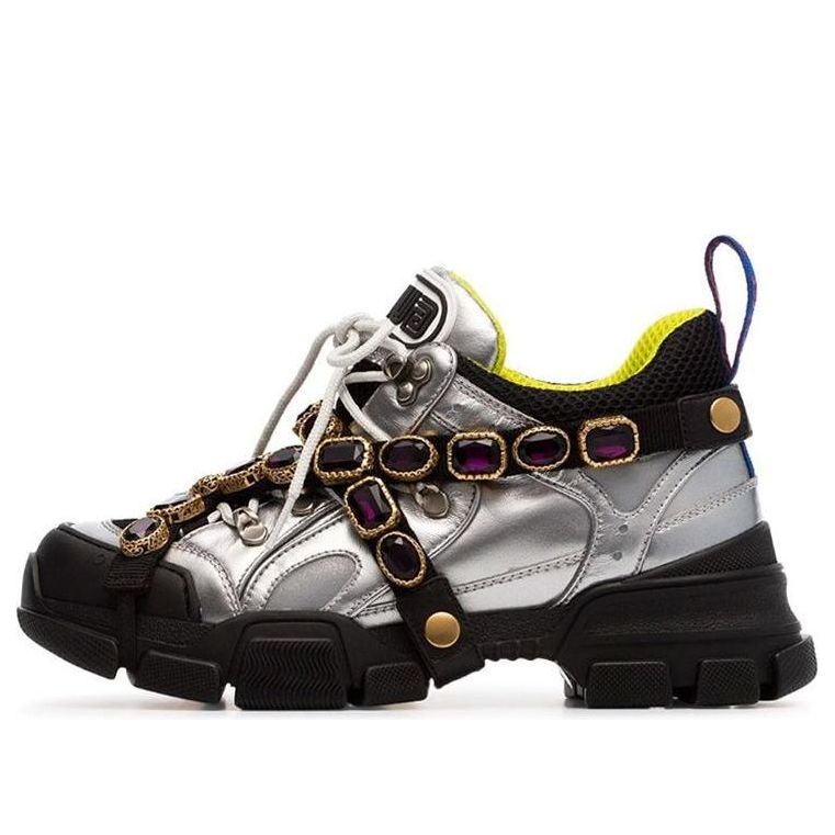 (WMNS) Gucci Flashtrek Crystals 'Silver' 537133-DORA0-8188