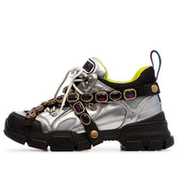 (WMNS) Gucci Flashtrek Crystals 'Silver' 537133-DORA0-8188