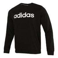 adidas Round Neck Casual Pullover Long Sleeves Black GP4873