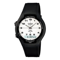 CASIO Quartz Waterproof Sports Mens Black Analog/Digital Combo AW-90H-7B