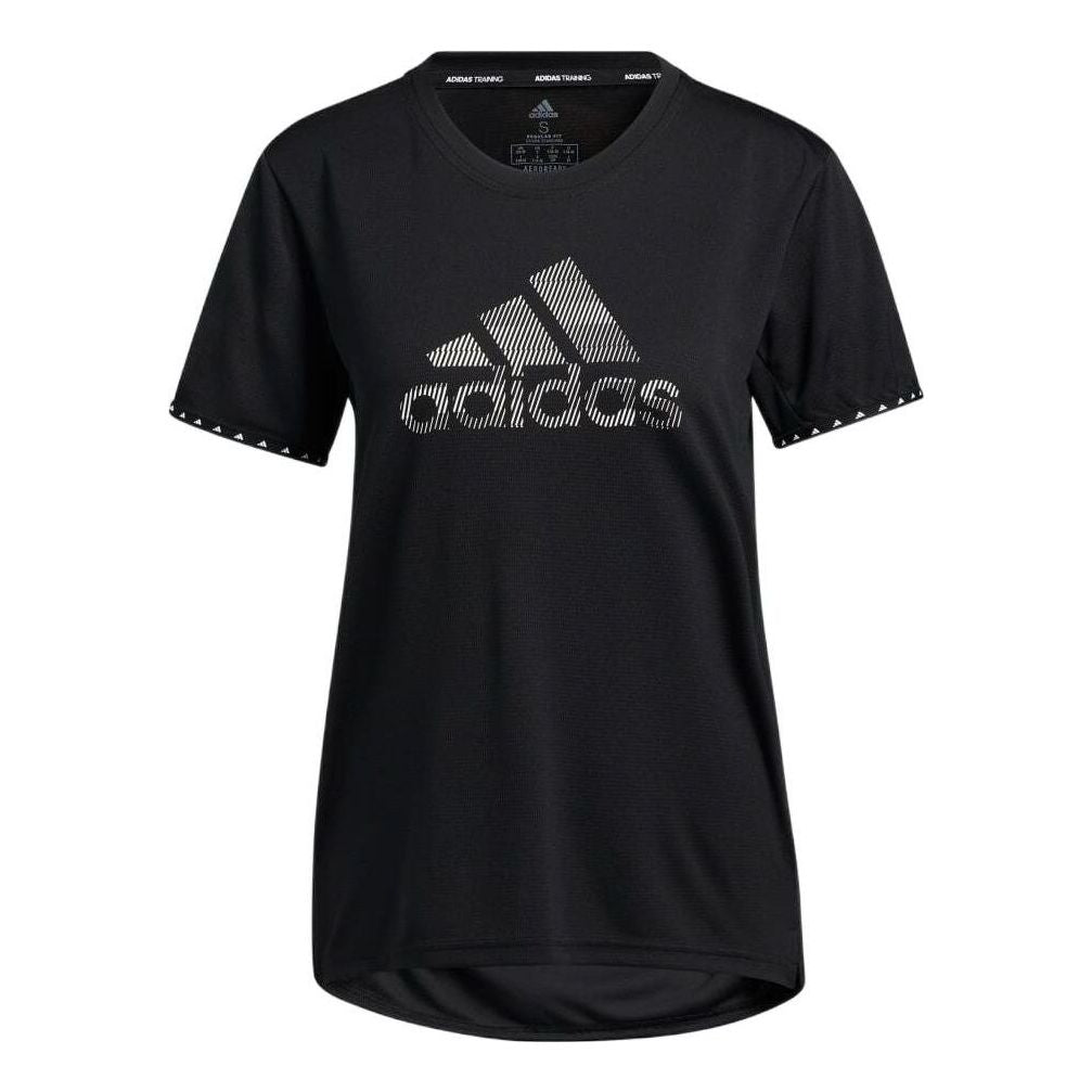 (WMNS) adidas Badge Of Sport Necessi T-Shirt Asia Sizing 'Black' GQ9412