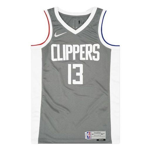 Nike NBA Basketball Sports Quick Dry Vest SW Fan Edition 20-21 Season Los Angeles Clippers Paul George No. 13 Gray CW6808-002