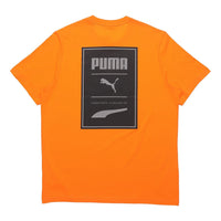 PUMA Recheck Pack Graphic Tee Printing Logo Short Sleeve Orange 598939-80