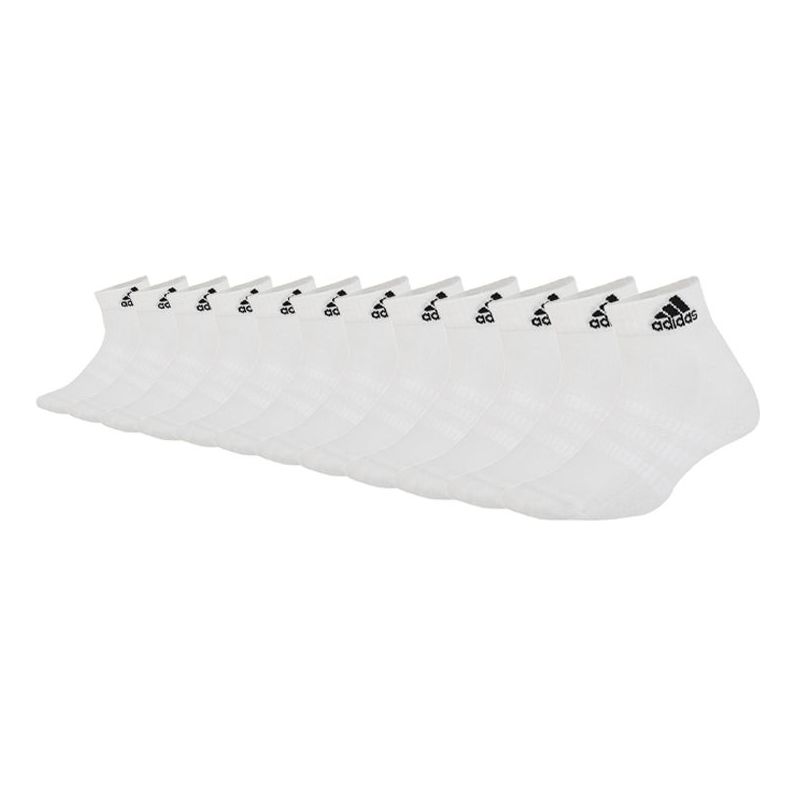 adidas Breathable Basketball Socks Couple Style White DZ9362