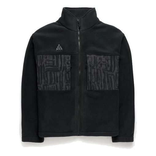 Men's Nike ACG Printing Splicing Jacket Black BQ3446-010