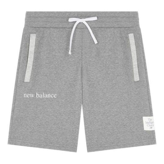 New Balance Essential Logo Shorts 'Grey' AMS21552-HC