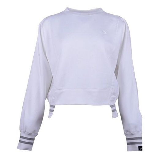 (WMNS) Converse Stripe Breathable Pullover White 10020727-A07
