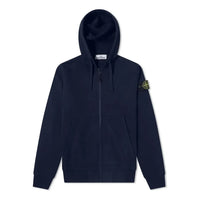 STONE ISLAND Garment Dyed Zip Through Hoodie 'Navy' 741564251-V0020