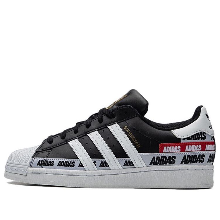 adidas Superstar 'Wordmark Heel Stripe - Core Black' FX5559