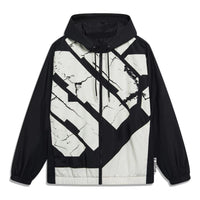 Li-Ning BadFive Woven Hooded Windbreaker 'Black White' AFDT059-4