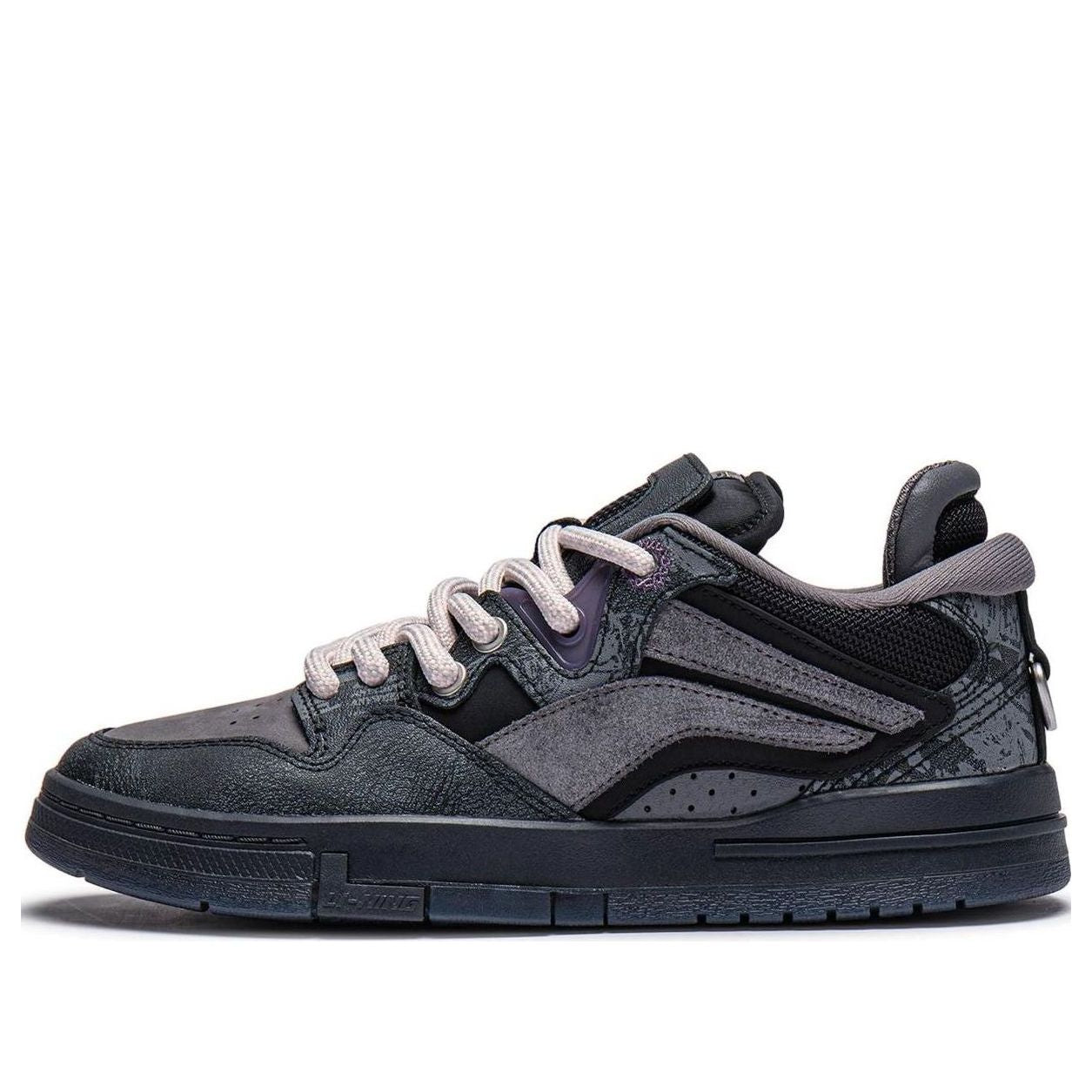 (WMNS) Li-Ning Wave Pro x Pleasures 'Black Grey' AECT066-1