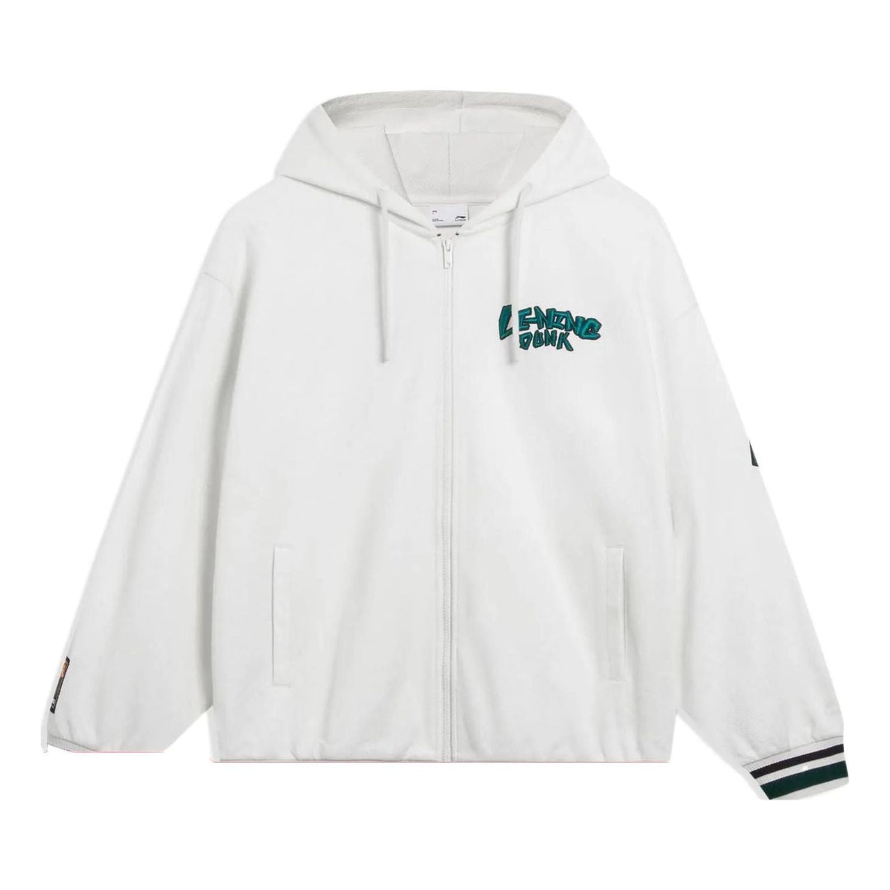 Li-Ning Hoops Graphic Hooded Jacket 'White' AWDT549-1