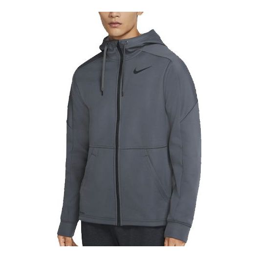 Nike Therm logo Training Hooded Jacket Gray CU7359-068
