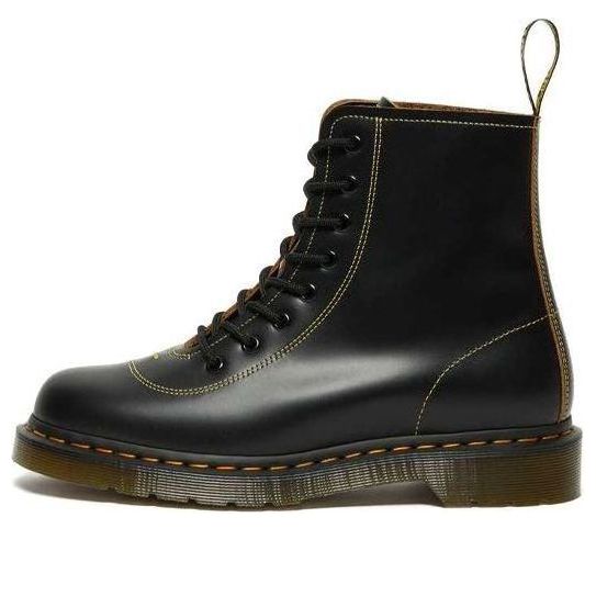 Dr. Martens Pharamond Vintage Smooth Leather Ankle Boots 'Black' 26969001