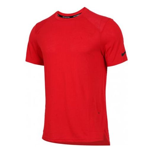 Nike Quick Dry Breathable Basketball Athleisure Casual Sports Short Sleeve Red 891685-657