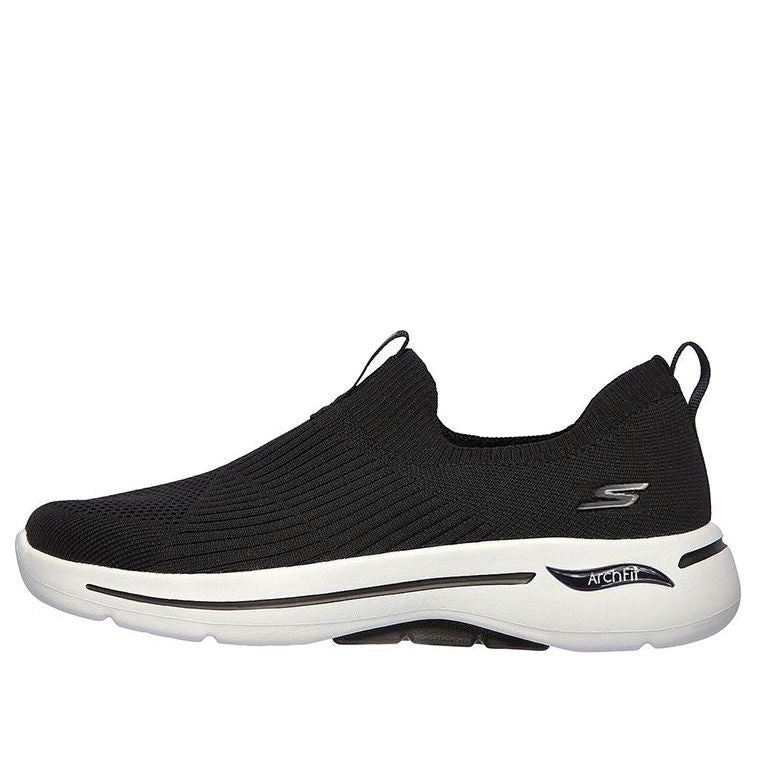 (WMNS) Skechers Gowalk Arch Fit 'Black White' 124409-BLK