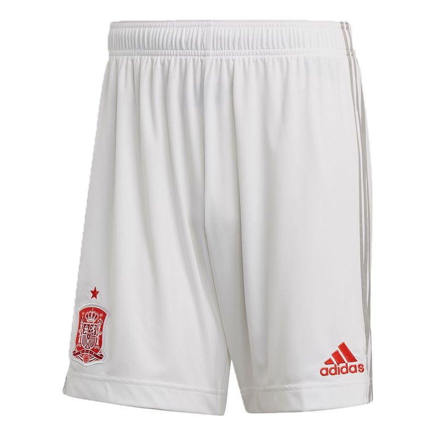 adidas FEF A SHO European Cup Spanish national team Away Soccer/Football Sports Shorts White EH6515