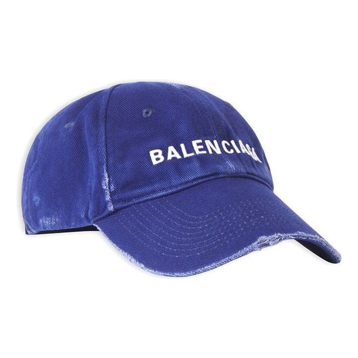 Balenciaga Visor Logo Cap 'Blue White' 5907584A9B9-4077