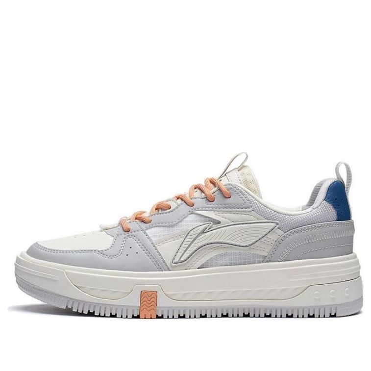 (WMNS) Li-Ning Xingchuan V2 Skate Shoes 'Grey White Orange' AGCT144-3