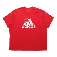 adidas U Vday T Sports Printed Short Sleeve Unisex Light Scarlet GL3487
