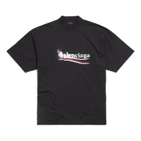 Balenciaga Political Stencil T-shirt 'Black White' 764235TQVI51569