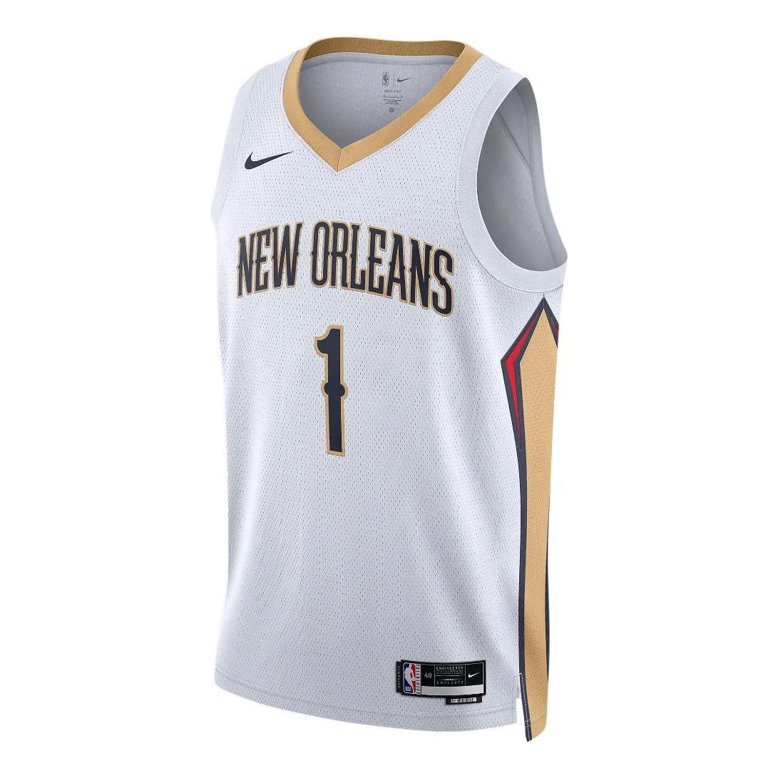 Nike Dri-FIT NBA New Orleans Pelicans Zion Williamson Association Edition 2022/23 Swingman Jersey DN2086-100