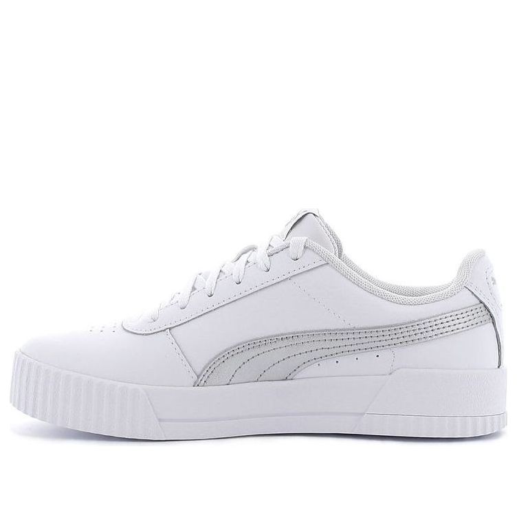 (WMNS) PUMA Carina Leather 'White Grey' 370325-18