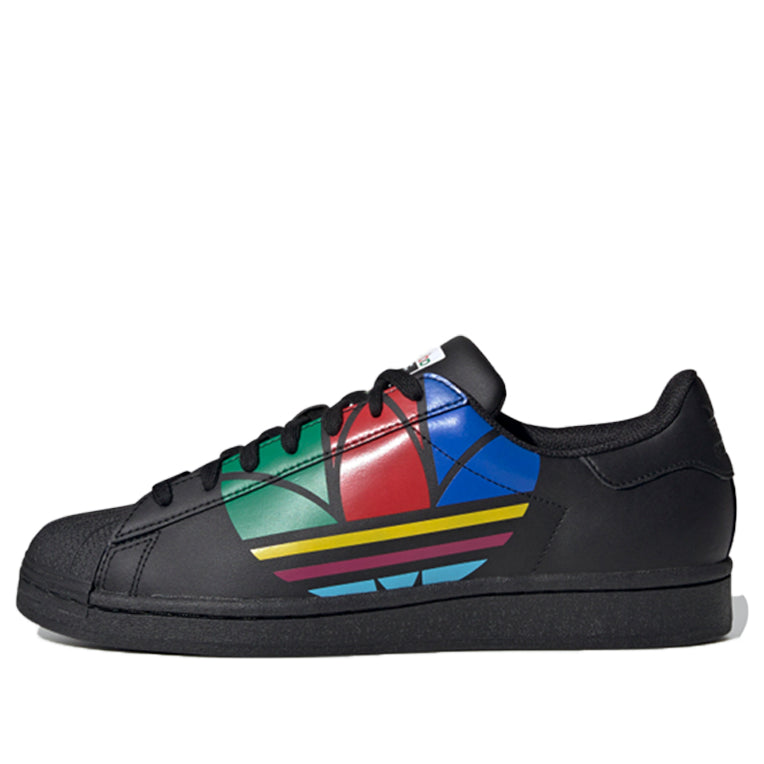 adidas Superstar Pure 'Colorful Trefoil - Core Black' FU9518