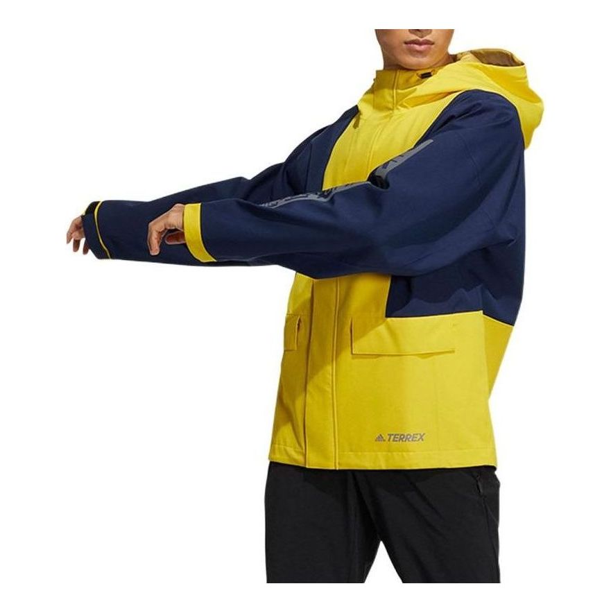 adidas Terrex Windbreaker Jackets 'Yellow Navy' GN7560