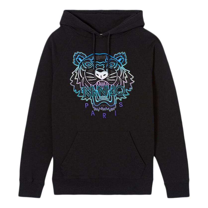 (WMNS) KENZO Tiger Head hooded Pullover Long Sleeves Hoodie Black F962SW7704X7-99
