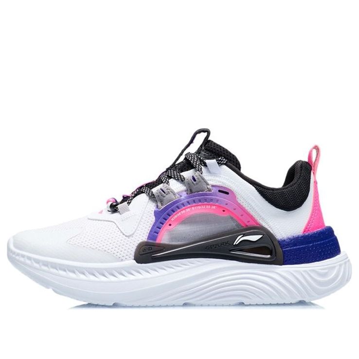 (WMNS) Li-Ning Spark 'White Fluorescent Pink' AGLR092-1