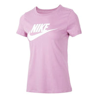 (WMNS) Nike Sportswear Essential Classic Logo Short Sleeve Pink/Red BV6170-695