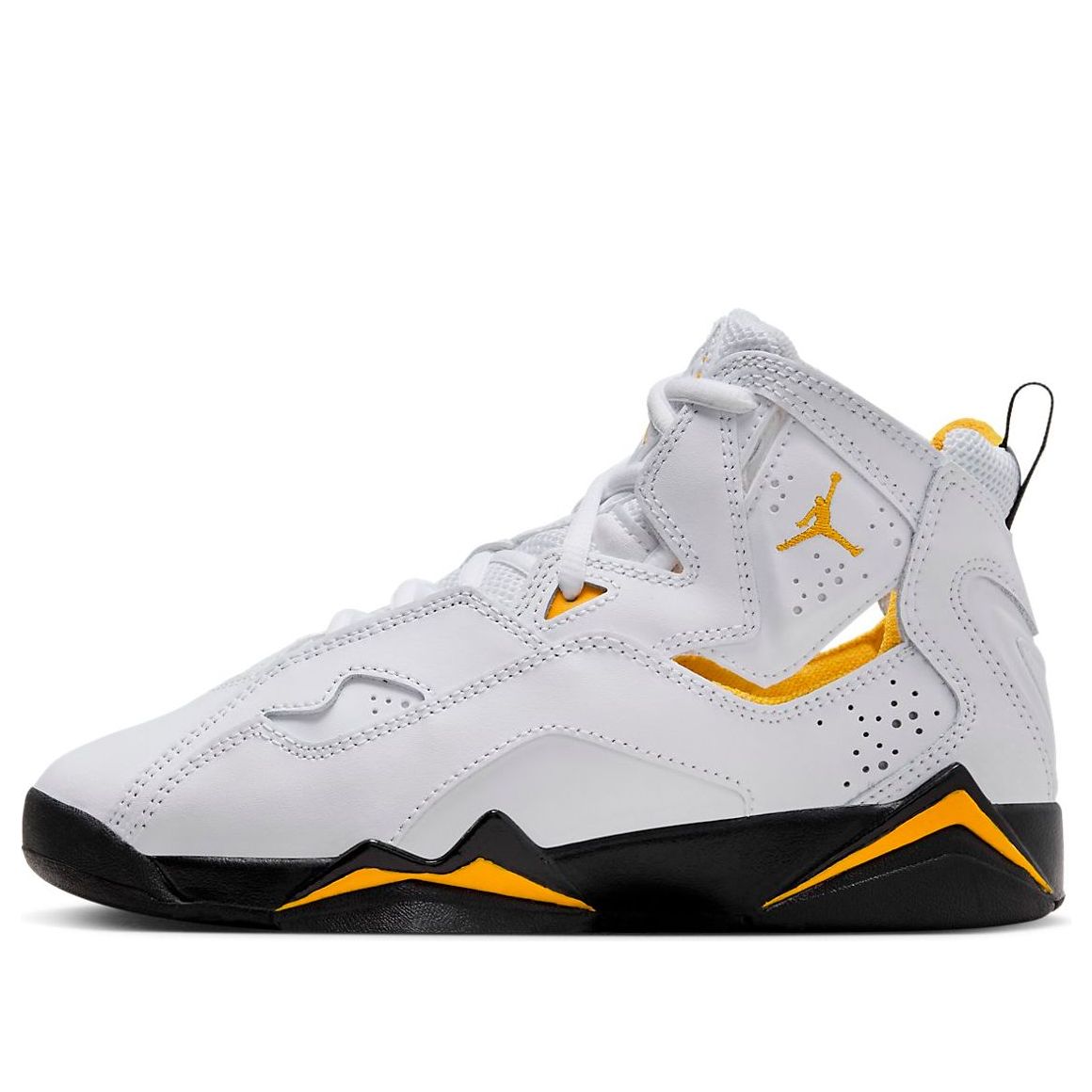 (GS) Air Jordan True Flight 'White Yellow Ochre' 343795-107