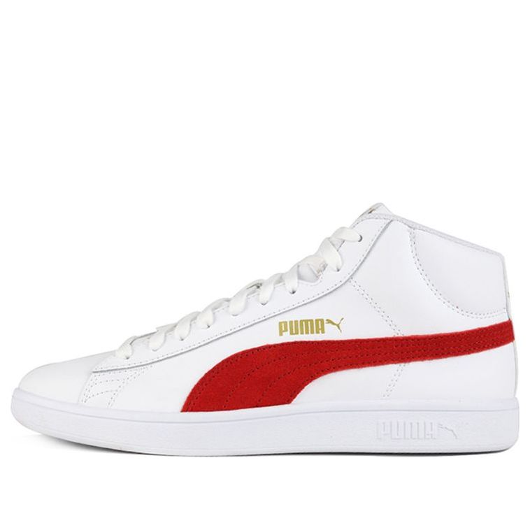 PUMA Smash v2 Mid L 'White Red' 366924-10