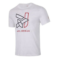 Air Jordan Casual Sports Round Neck Short Sleeve White CN3585-100