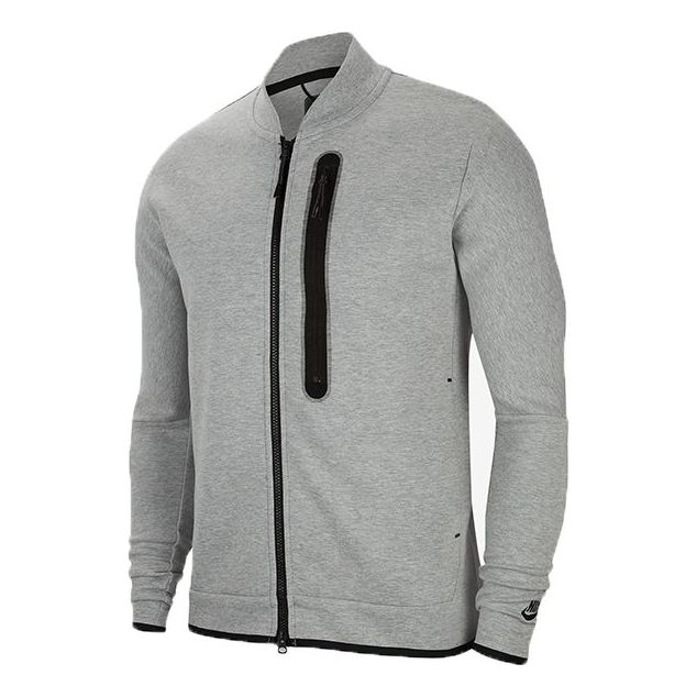 Nike Tech Fleece Long Sleeves Stand Collar Jacket Gray CZ1797-063