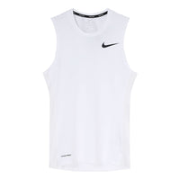 Men's Nike Pro Logo Training Tight White Vest BV5601-100