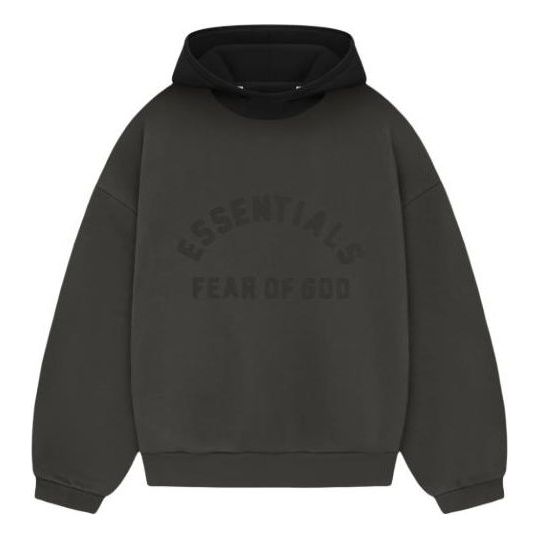 Fear of God Essentials SS24 Nylon Fleece Hoodie 'Ink Jet Black' 202SP244310F