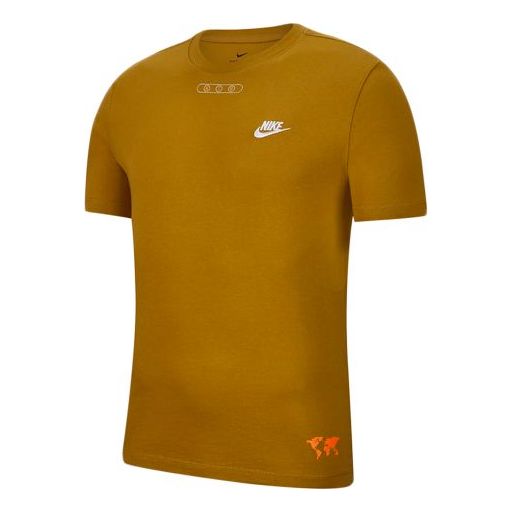 Nike Sportswear Earth Printing Short Sleeve Yellow CT6541-790