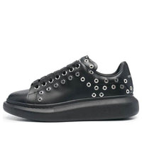 Alexander McQueen Oversized Sneaker 'Black Silver Eyelets' 730079WHQYW1081